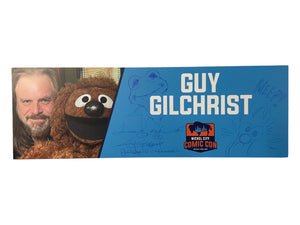 Guy Gilchrist Muppets Signed Nameplate