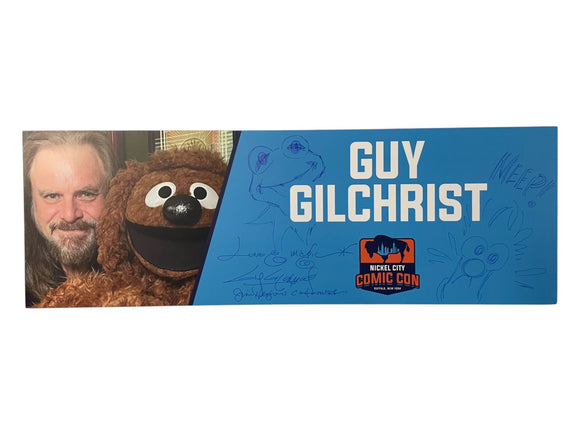 Guy Gilchrist Muppets Signed Nameplate