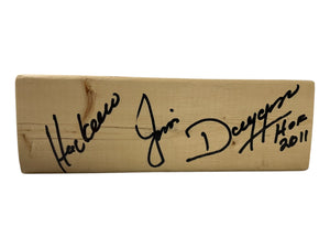 Hacksaw Jim Duggan WWE Hall of Famer Autographed 2x4 in Black
