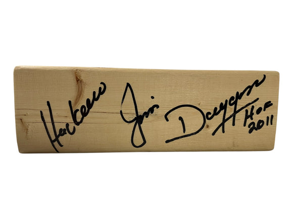 Hacksaw Jim Duggan WWE Hall of Famer Autographed 2x4 in Black