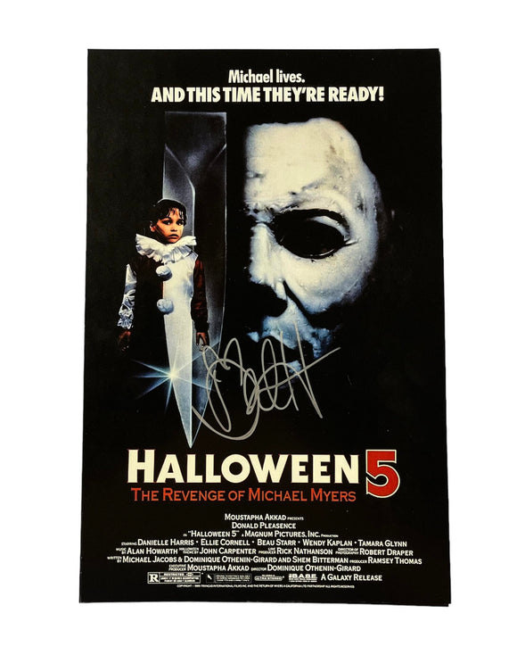 Danielle Harris Halloween 5: the Revenge of Michael Myers Autographed Poster