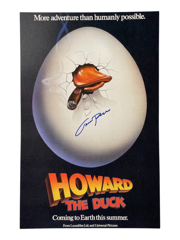 Jordan Prentice Howard the Duck Signed 11x17 Poster