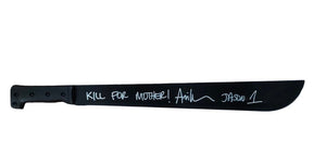 Ari Lehman autographed Machete with Inscription Kill for Mother