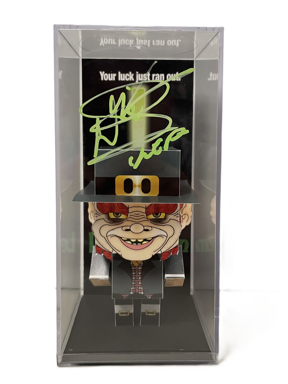 Warwick Davis Leprechaun Autographed Blockheadz