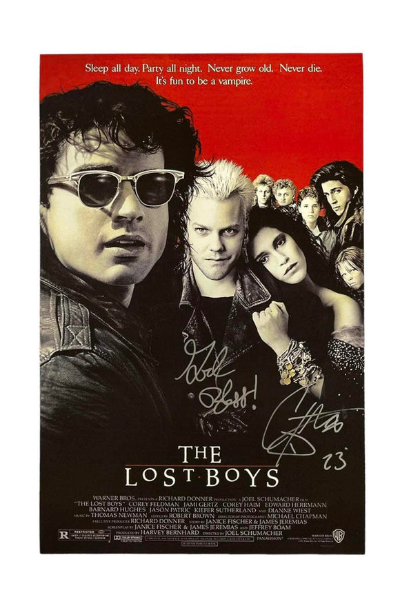 Corey Feldman the Lost Boys Autographed Mini Poster