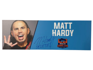 Matt Hardy WWE Superstar Signed Nameplate
