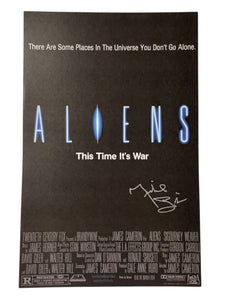 Michael Biehn Aliens Signed 11x17 Poster