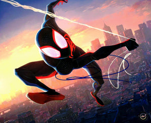 Shameik Moore Autographed Miles Morales Spider-Verse 8x10