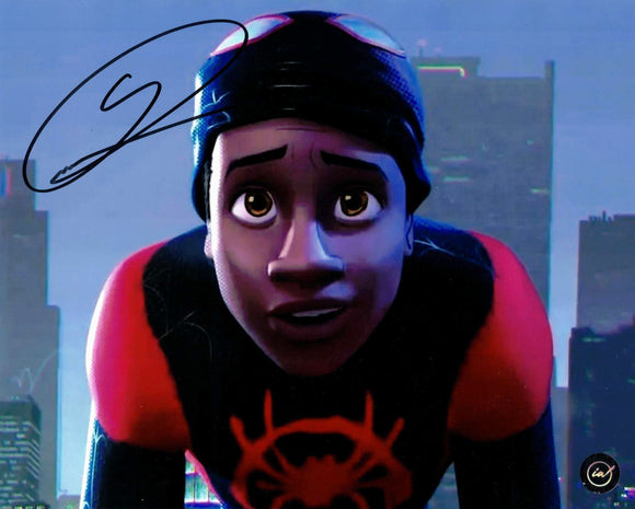 Shameik Moore Autographed Miles Morales Spider-Verse 8x10