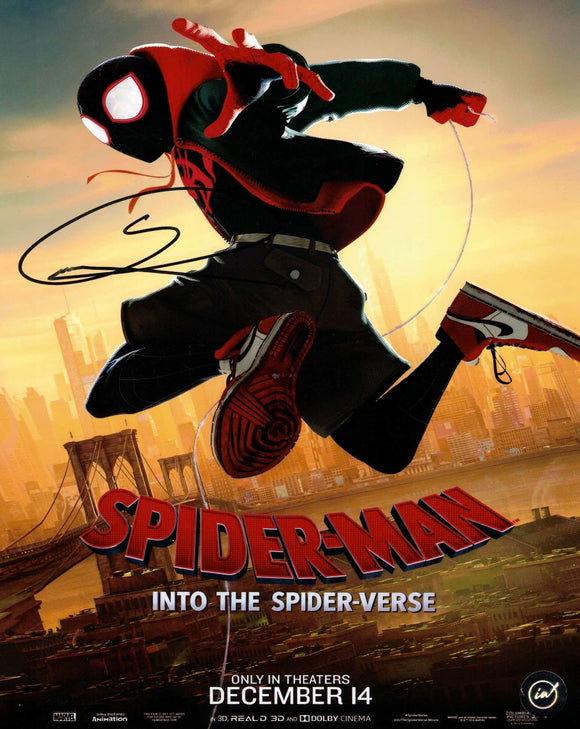 Shameik Moore Autographed Miles Morales Spider-Verse 8x10