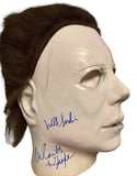 Halloween Cast Autographed Michael Myers Mask by Nick Castle/PJ Soles/Sandy Johnson/William Sandin