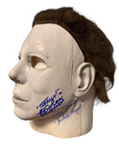 Halloween Cast Autographed Michael Myers Mask by Nick Castle/PJ Soles/Sandy Johnson/William Sandin