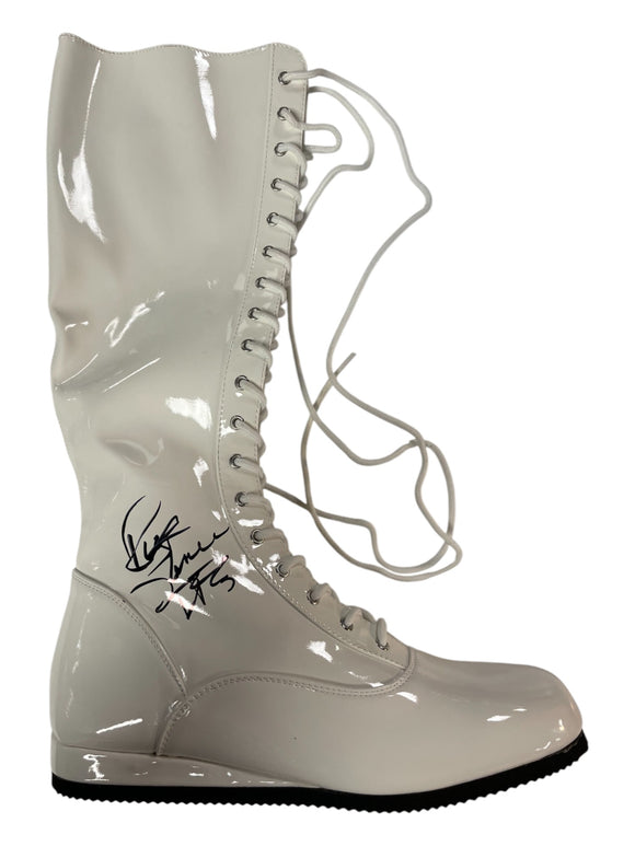 Rick Steiner WWE Hall of Famer Autographed Wrestling Boot