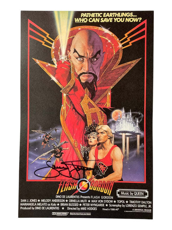 Sam Jones Flash Gordon Signed 11x17 Poster
