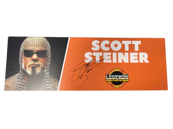Scott Steiner WWE Hall of Famer Signed Nameplate