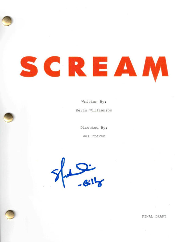 Skeet Ulrich autographed replica Scream Script Cover