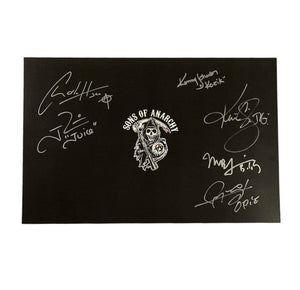 Sons of Anarchy Cast Autographed 11x17 Mini Poster SIX AUTOGRAPHS