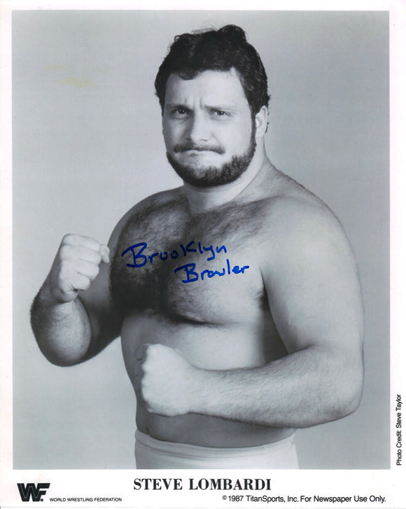Steve Lombardi Autographed WWF 8x10 Photo