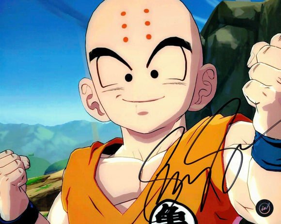 Sonny Strait Autographed Krillin Dragonball Z 8x10