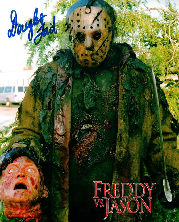 Douglas Tait Autographed Freddy VS Jason 8x10