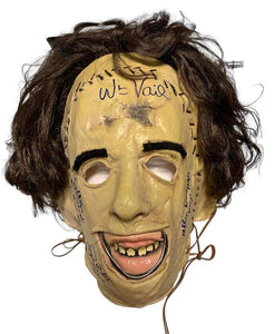 Cast Autographed The Texas Chainsaw Massacre (1974) Leatherface Mask