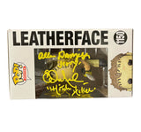 John Dugan / Ed Neal / Allen Danziger / William Vail Quad Autographed Leatherface The Texas Chainsaw Massacre Funko Pop
