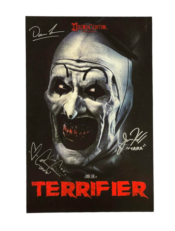 Cast Autographed Terrifier Mini Poster
