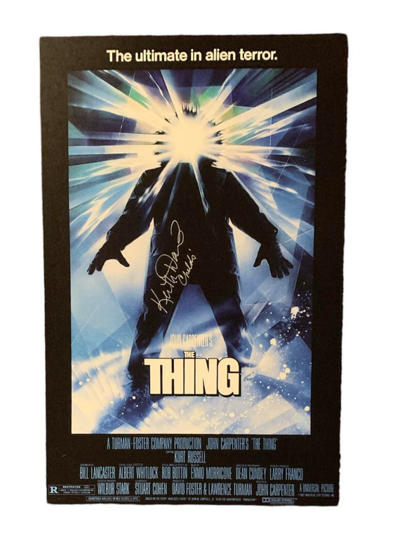 Keith David Autographed the Thing Mini Poster