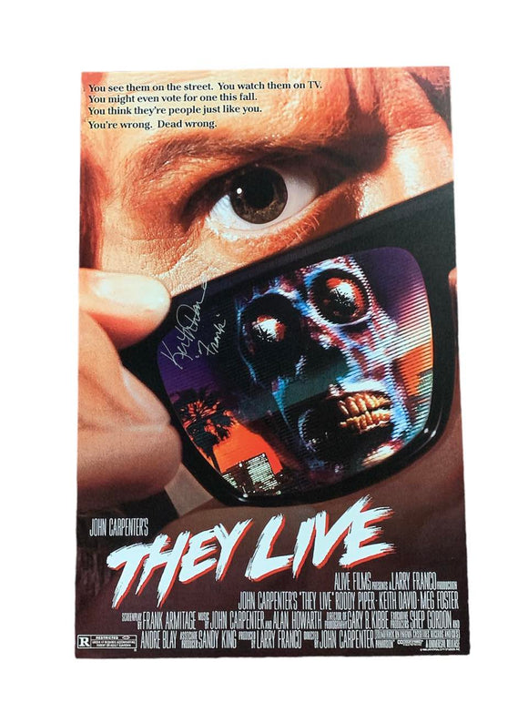 Keith David Autographed They Live Mini Poster