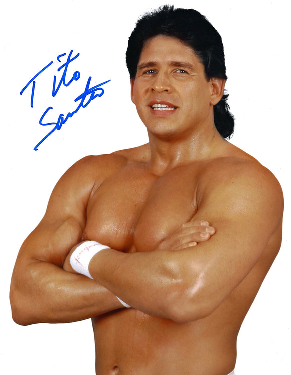 Tito Santana Autographed WWF 8x10 Photo