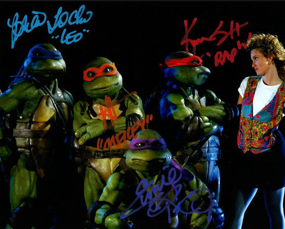Multiple Autographed Teenage Mutant Ninja Turtles 8x10 Photo