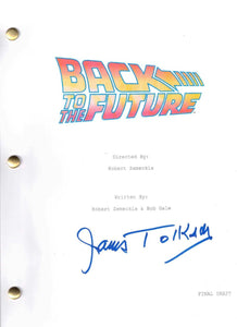 James Tolkan Back to the Future Autographed Script Cover