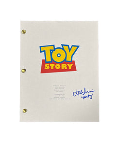 John Morris Toy Story Autographed Script Cover