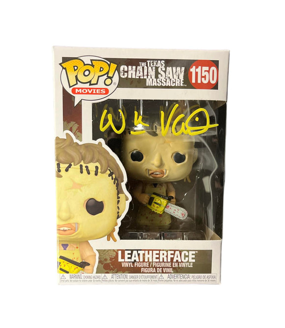 William Vail Autographed Leatherface The Texas Chainsaw Massacre Funko Pop