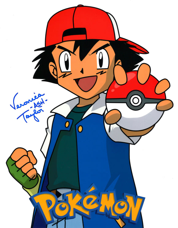 Veronica Taylor Autographed Ash Ketchum 8x10 Photo