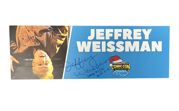 Jeffrey Weissman Autographed Niagara Falls Comic Con Holiday Edition Nameplate