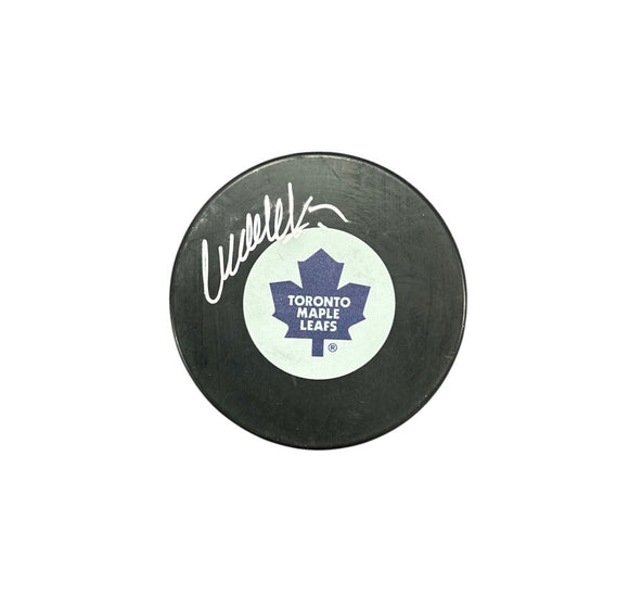 Wendel Clark Toronto Maple Leafs Autographed Puck