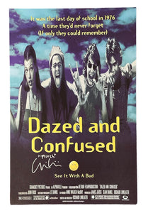 Dazed & Confused Mini Poster Autographed by Wiley Wiggins