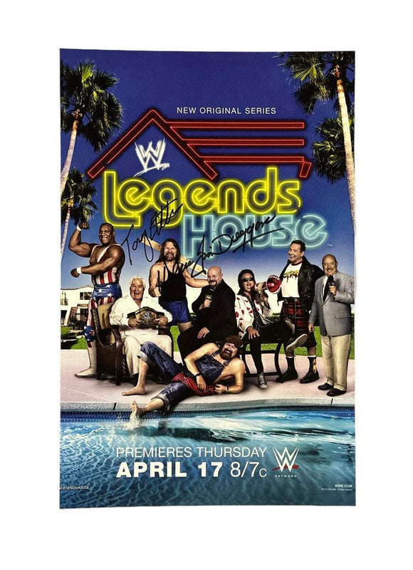 WWF Legends House Autographed 11x17 Mini Poster