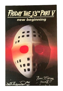 Tom Morga & Dick Wieand Friday the 13th Part V: A New Beginning Autographed Poster