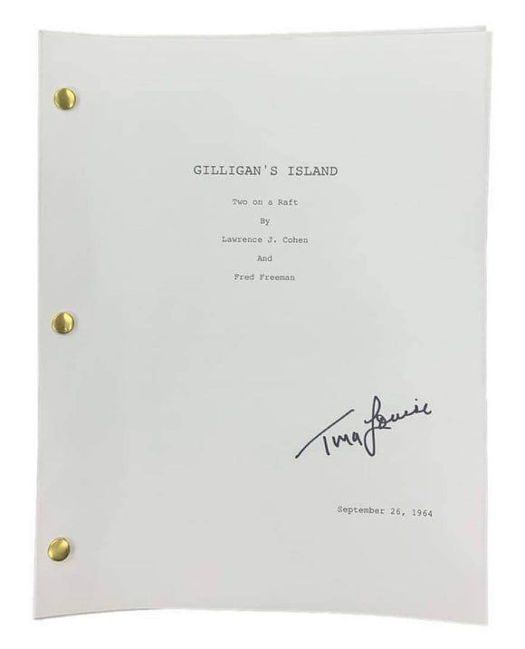 Tina Louise Gilligan's Island Two on a Raft Autographed Script