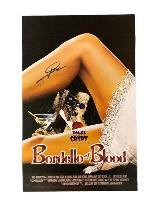 John Kassir Tale From the Crypt Presents Bordello of Blood Autographed Poster
