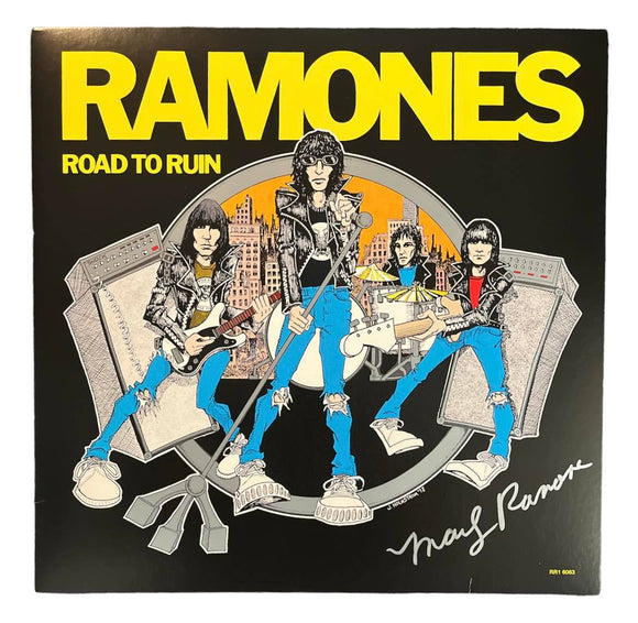 Marky Ramone the Ramones Road To Ruin Autographed Vinyl Album