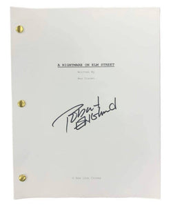 Robert Englund A Nightmare on Elm Street Autographed Script