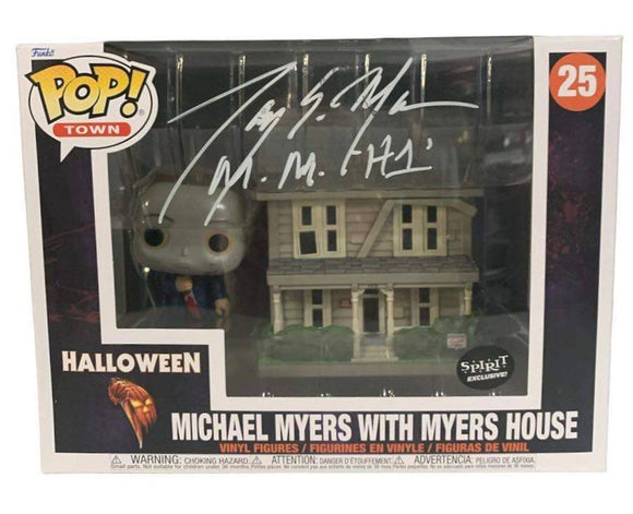 Tony Moran Michael Myers with Myers House Halloween Autographed Spirit Halloween Exclusive Funko Pop #25