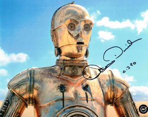 Anthony Daniels C-3PO Star Wars Autographed 8x10