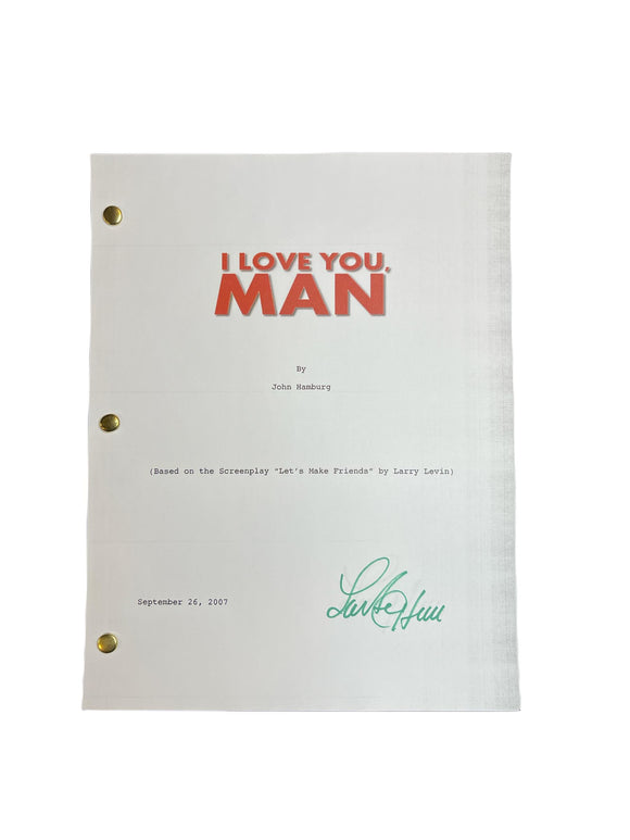 Lou Ferrigno Autographed I Love You Man Script