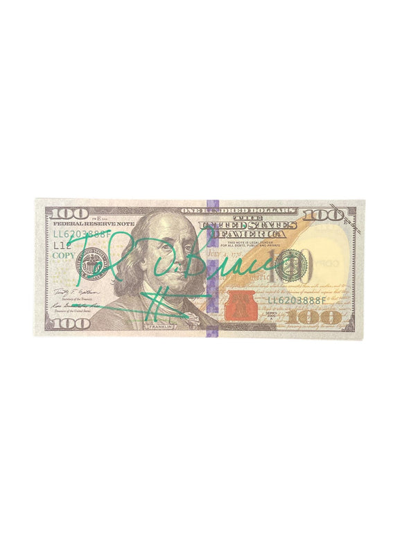 Ted DiBiase Million Dollar Man 100 Dollar Bill (Prop $$$)
