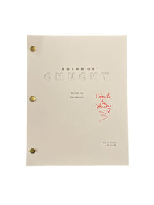Ed Gale Bride of Chucky Autographed Script