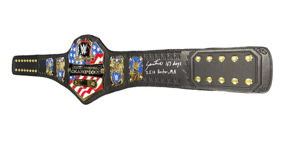 WWE United States Championship Belt Autographed by Santino Marella